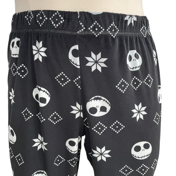 Disney Jack Skellington Sleep Pants 2X Cozy Gothcore Christmas Loungewear - Picture 3 of 9